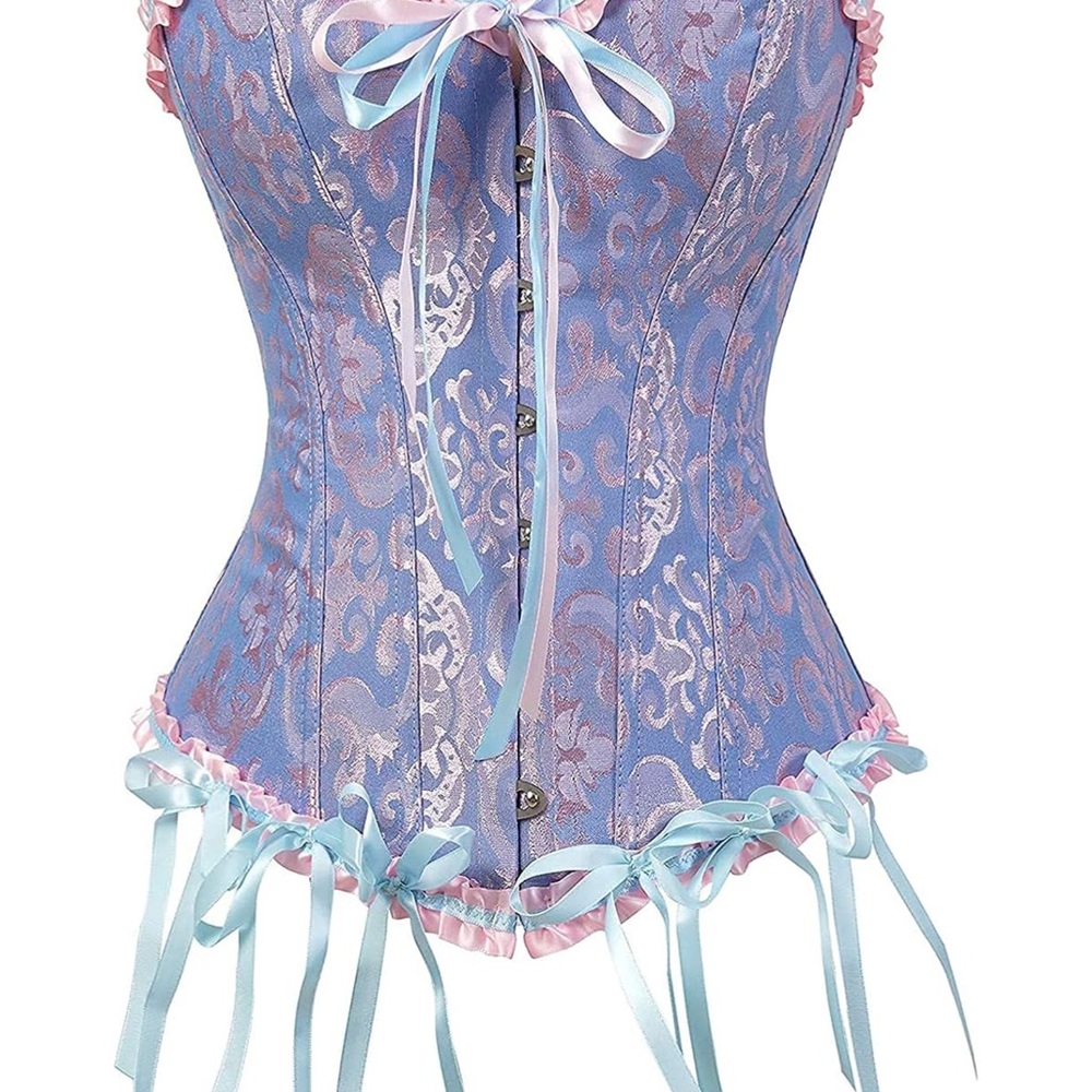 NEW Elegant Lavender and Pink Corset